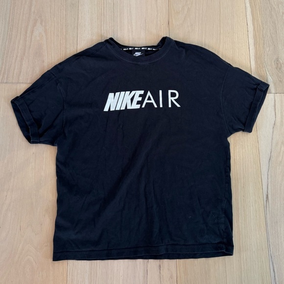Nike Air Black And White Short Sleeve Tee Shirt Size Small - Picture 1 of 2